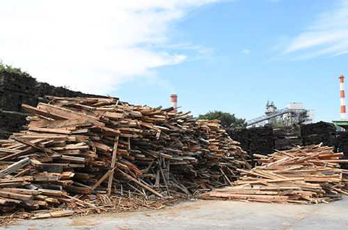 建築廃材用土場