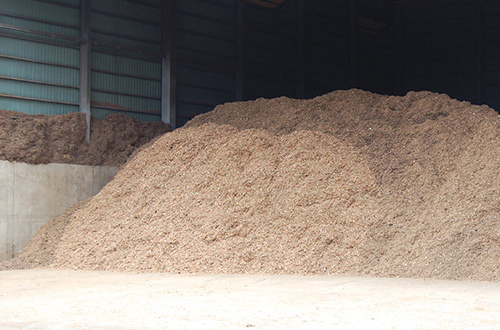 木質系廃材で生産したバイオマス燃料